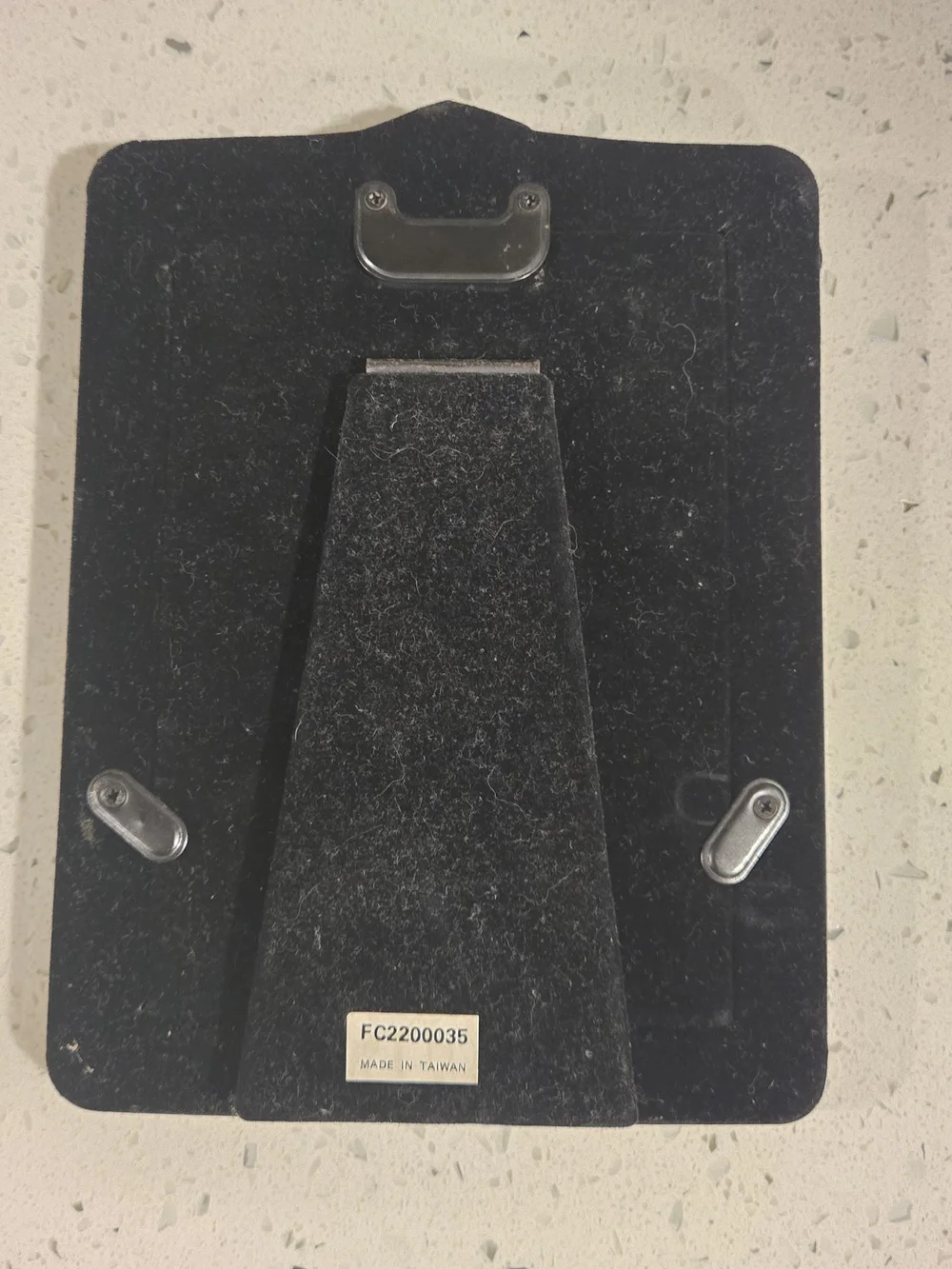 Vintage Black Nickel Plated Picture Frame